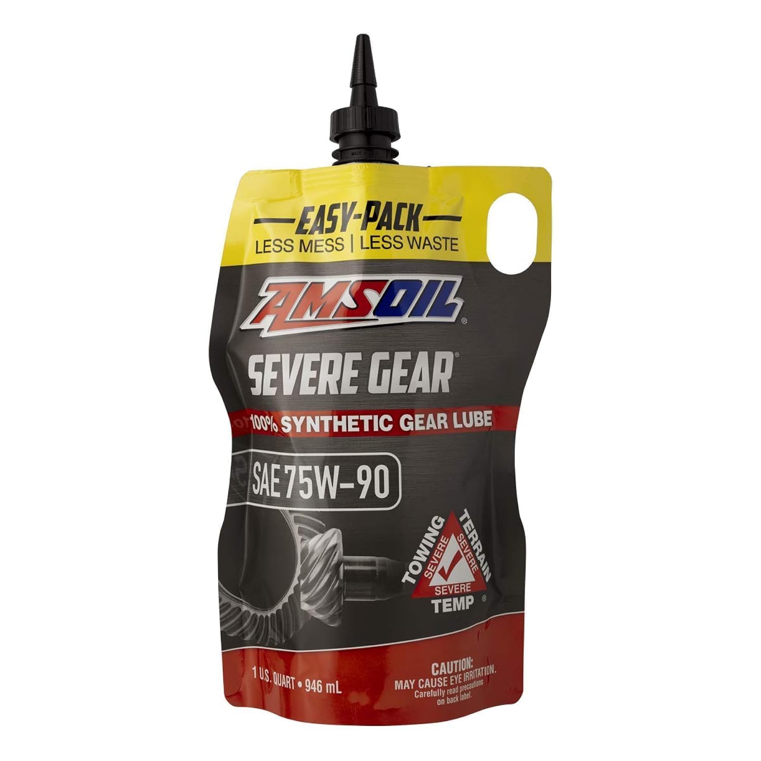 Amsoil Gear Oils – Amsoil SVGPK 100% Synthetic Extreme Pressure (EP) SEVERE GEAR Lube, Quart Easy-Pack (75W-90)