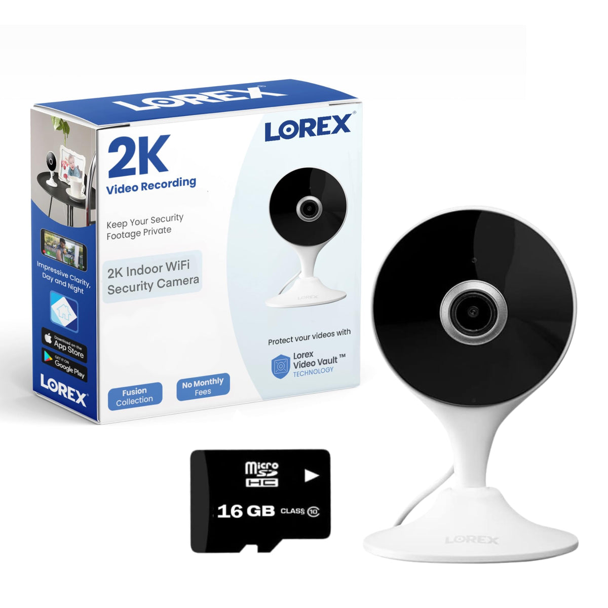 Lorex Dome Cameras – Lorex 2K Indoor WiFi Security Camera – 2K Add-On Camera for Wired Surveillance System for Home, Pet Cam