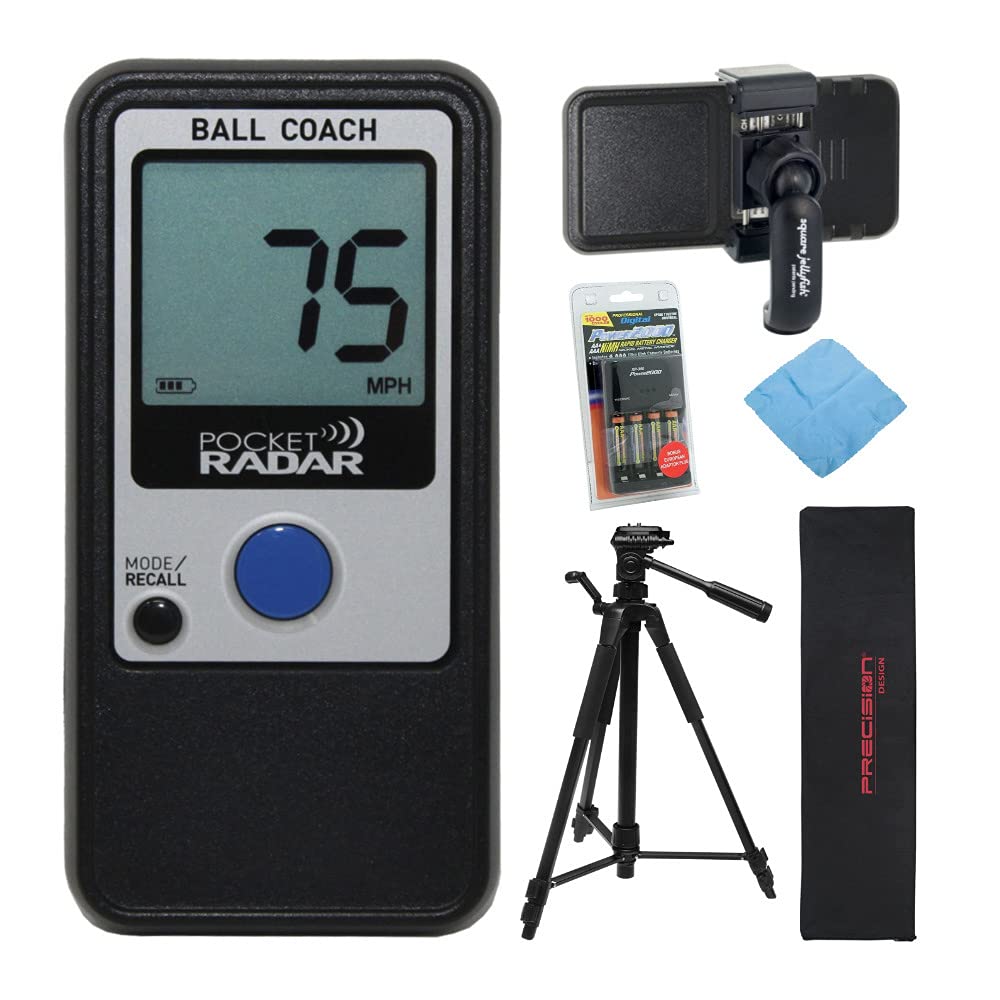 Pocket Radar Pitching Trainers – Pocket Radar Ball Coach PR1000 Bc Radar Gun (3 Items)