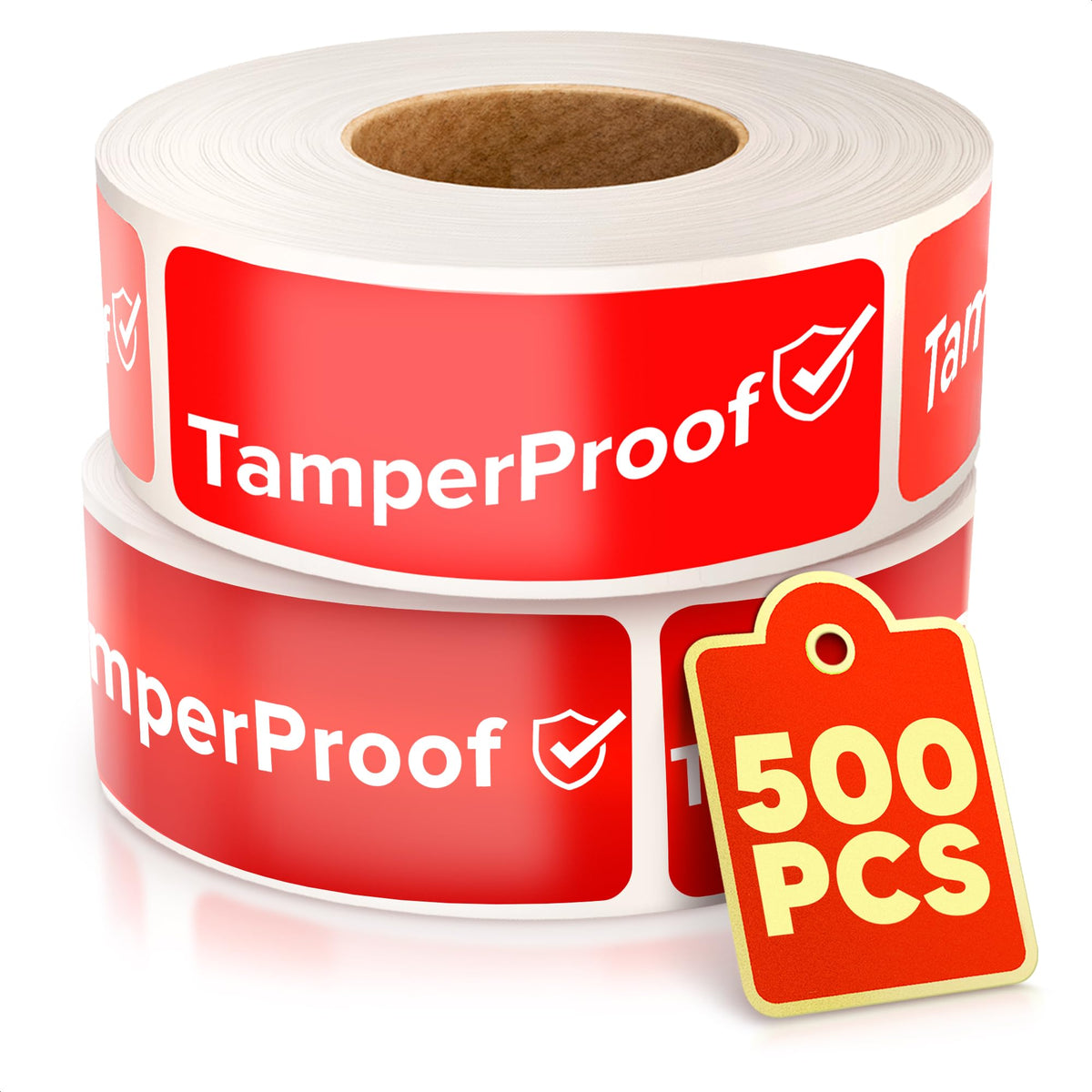 Reluen Postage Meter Labels – 500 Pcs Tamper Proof Stickers and Labels, 1 x 3 in, Strong Adhesive